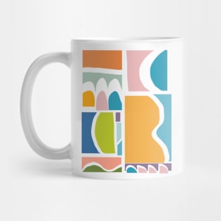 Colorful Abstract Paper Cut-Out Shapes Mug